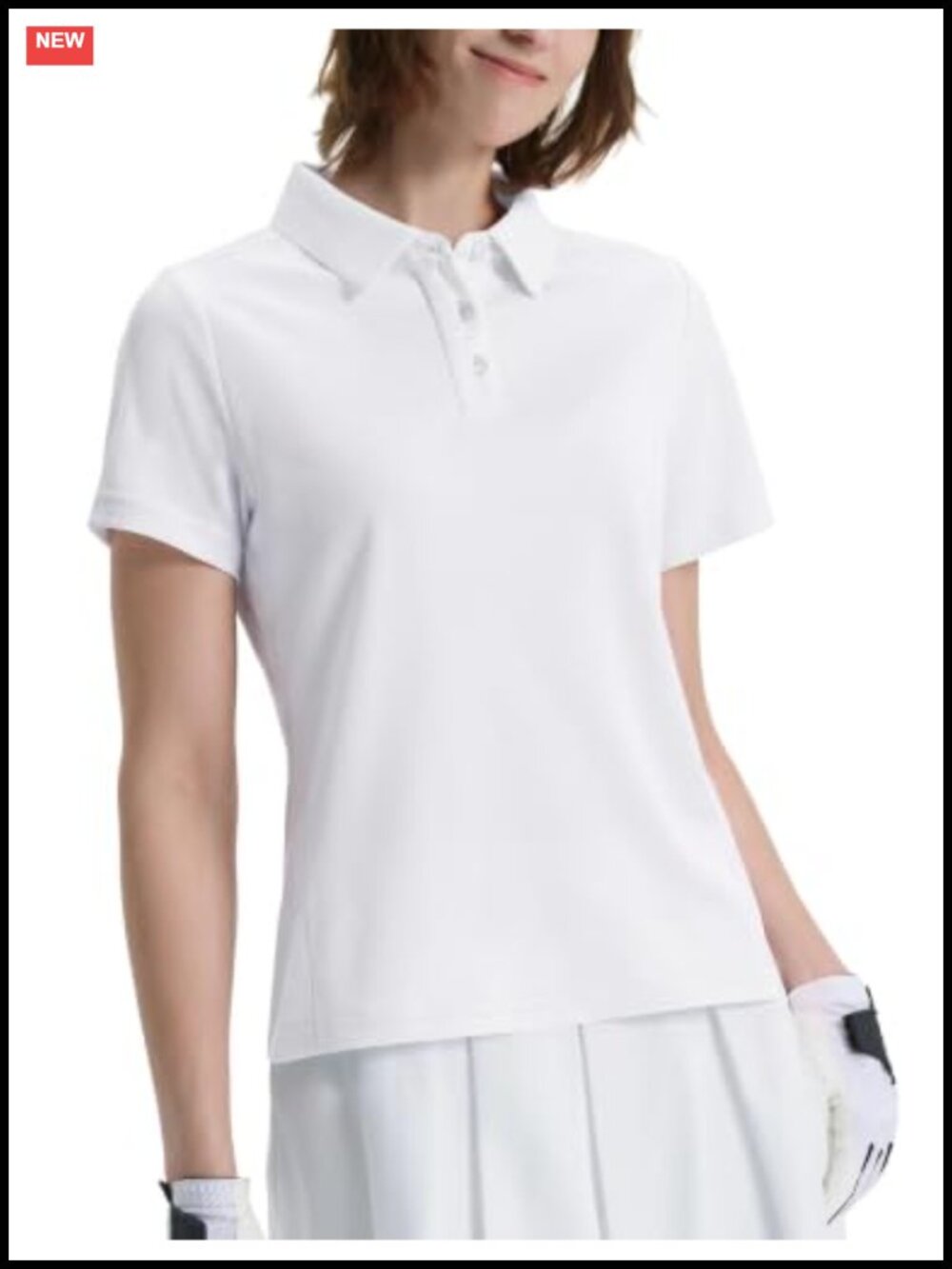 Women's Golf Polo Shirt, Pique Fabric, UPF 50+, Moisture Wicking